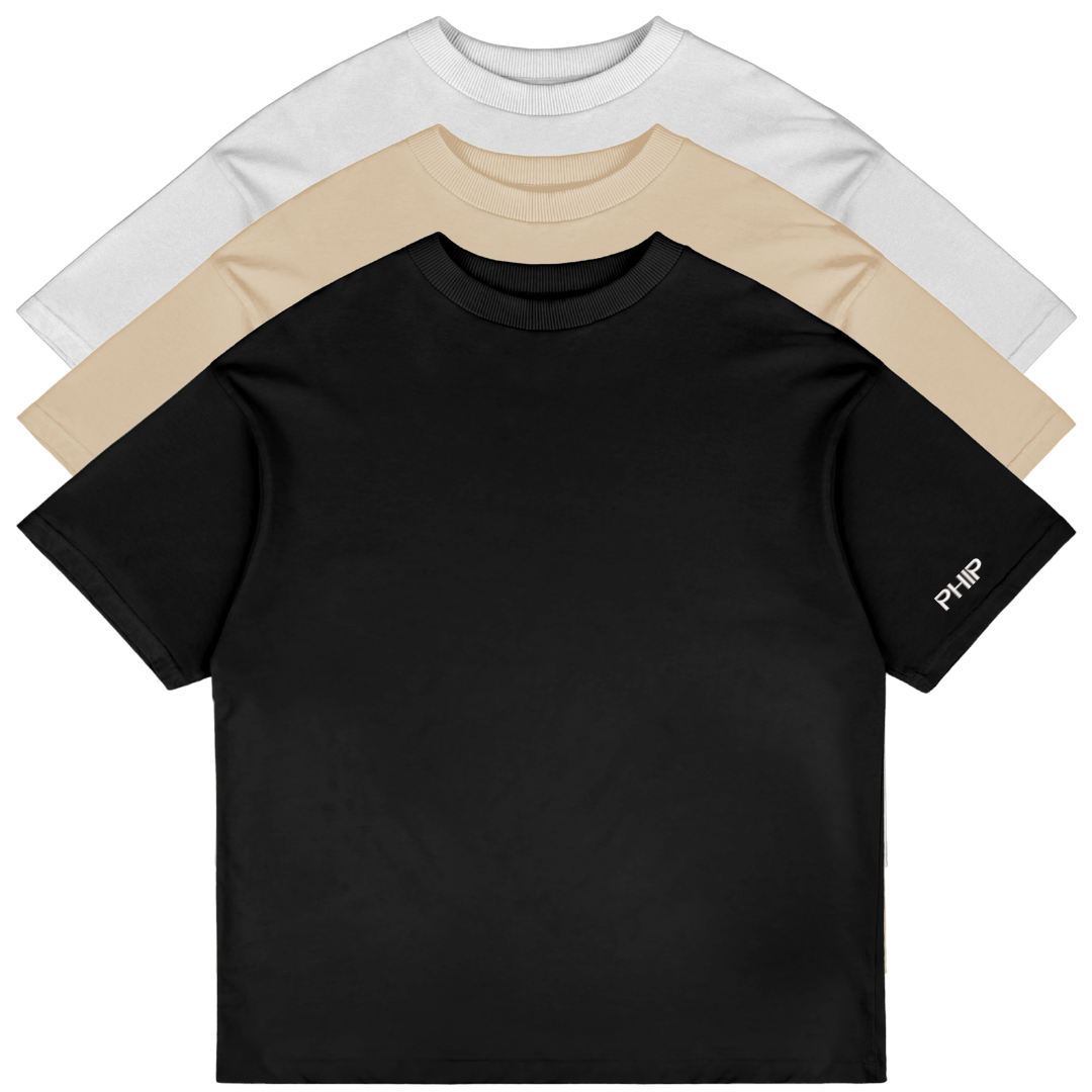 Kit Camisetas lisas Oversized Premium