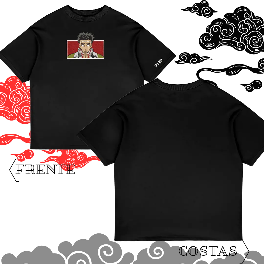 Camiseta Oversized Gyomei Minimalista
