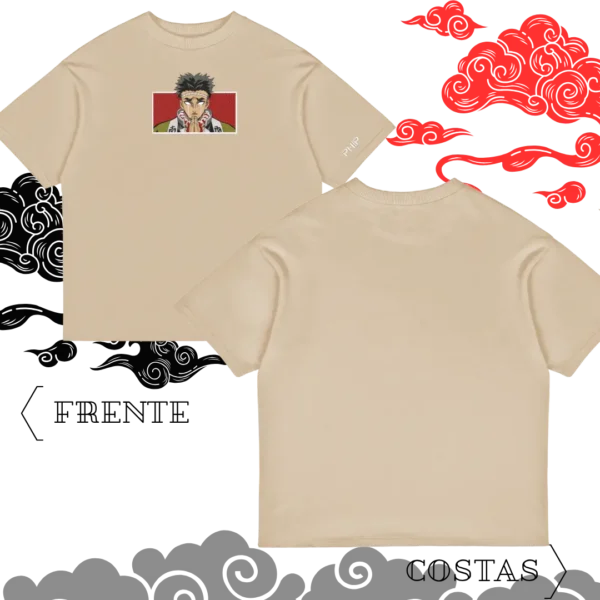 Camiseta Oversized Gyomei Minimalista - Imagem 3