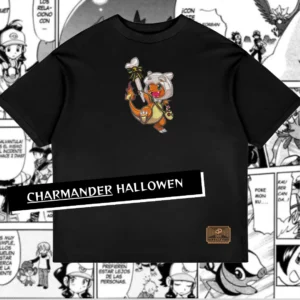 Camiseta Oversized Charmander hallowen