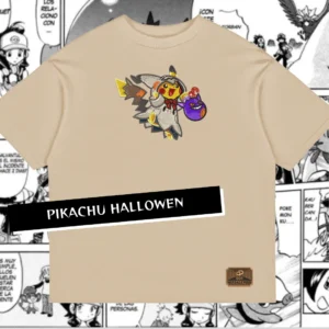 Camiseta Oversized Pikachu hallowen