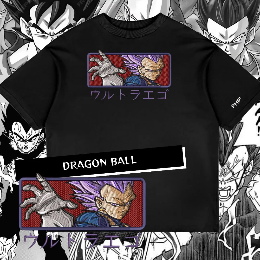 Camiseta Oversized Vegeta Ultra Ego
