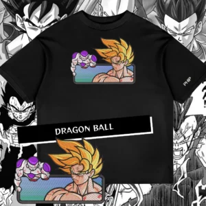 Camiseta Oversized Goku vs Frieza