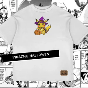 Camiseta Oversized Pikachu hallowenn